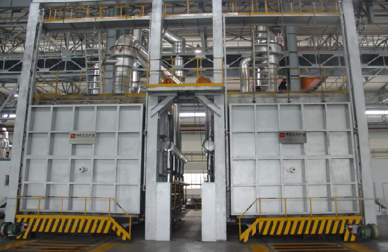 18m（10m）×6.5m×3.5m臺車(chē)式天然氣熱處理爐 